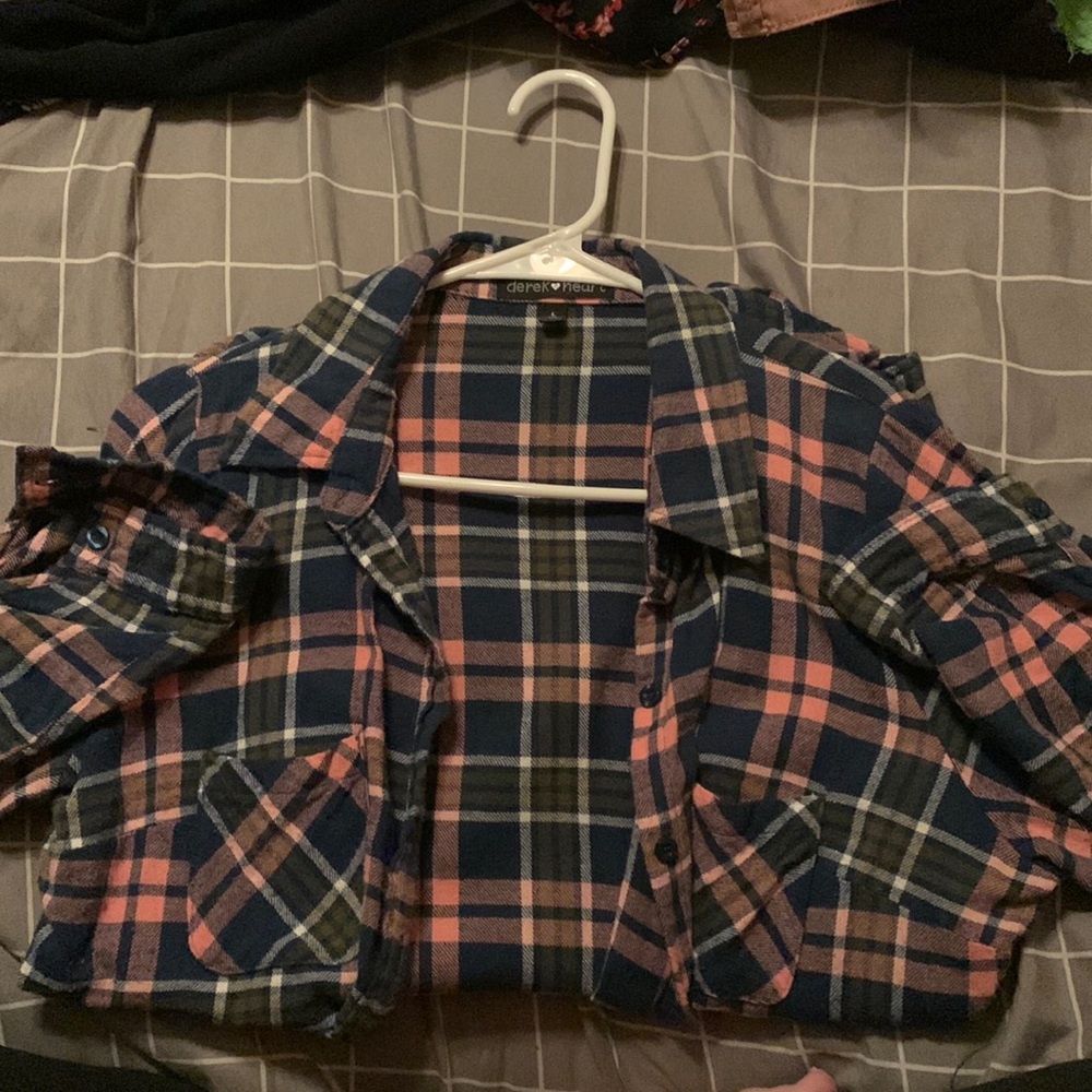 Derek Heart womens/juniors long-sleeved flannel shirt like new